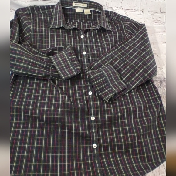 L.L. Bean Womens "Wrinkle Resistant" Celtic Plaid Button Down L - Picture 10 of 15